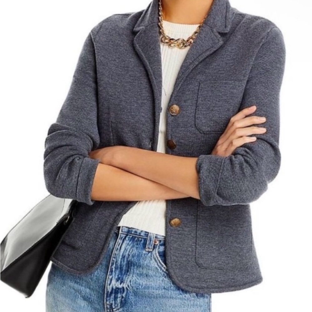 Rag & Bone Charcoal Sweater Blazer